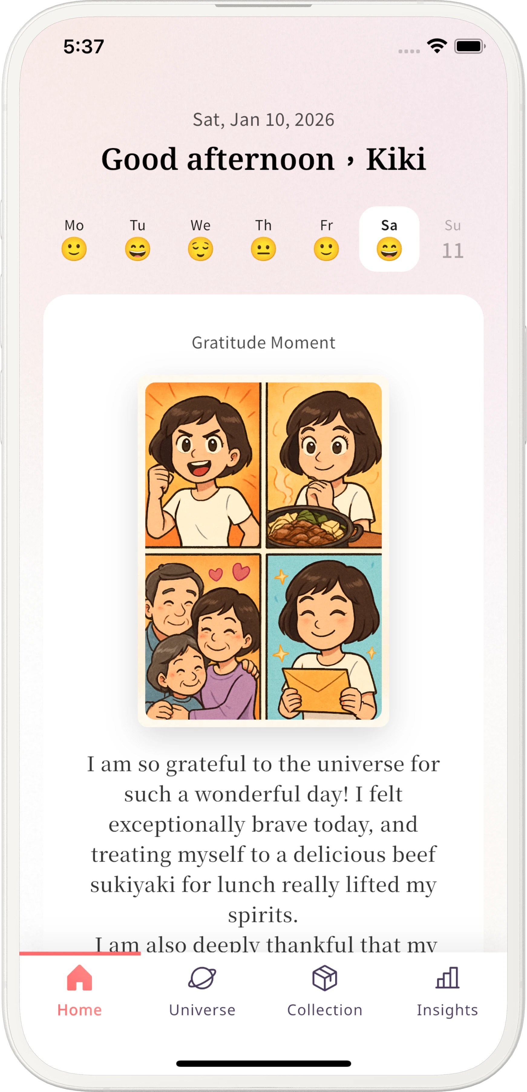 Gratitude, visualized